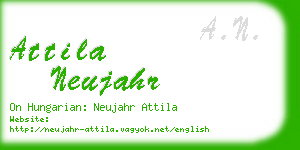 attila neujahr business card